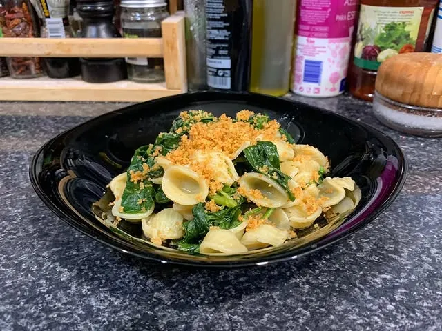 Orecchiette with turnip greens